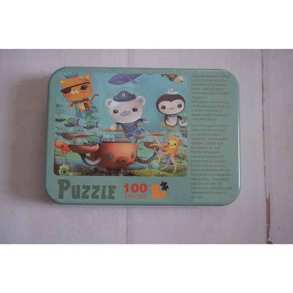 Octonauts Kids Wooden Jigsaw Puzzle Tin – 100 Pieces - Picture 2 of 4
